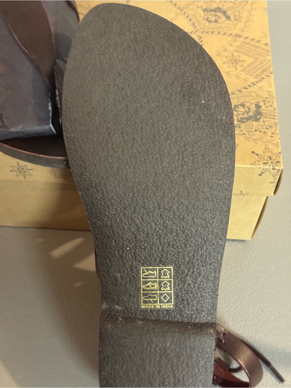 Free People Vacation Day Wrap Sandal in Oxblood - Picture 4 of 5
